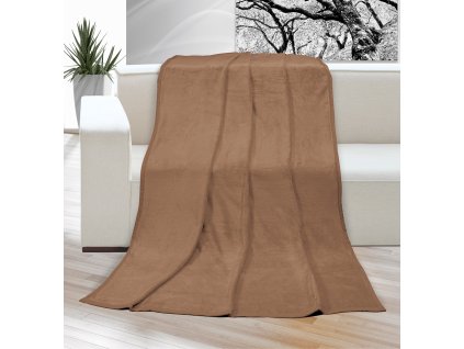 Deka micro dvojlůžko 200x230cm kávová