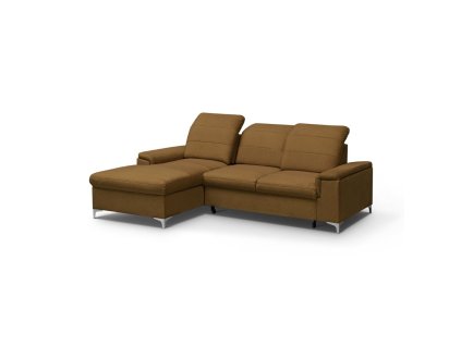BENETON MINI - Levá rohová sedací souprava - látka SKOŘICOVOMEDOVÁ -VENA 02 - kolekce "MRS"(Bergamo mini) (K250-S) NOVÁ LÁTKA
