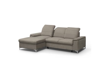 BENETON MINI - Levá rohová sedací souprava - látka HNĚDÁ -VENA 14 - kolekce "MRS"(Bergamo mini) (K250-S) NOVÁ LÁTKA