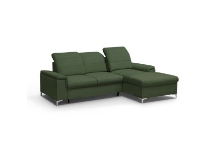BENETON MINI - Pravá rohová sedací souprava - látka OLIVOVÁ -VENA 5 - kolekce "MRS"(Bergamo mini) (K250-S) NOVÁ LÁTKA