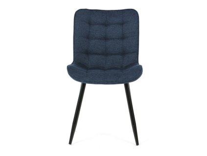 Židle jídelní, modrá látka, černé kovové nohy HC-462 BLUE2