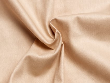 Béžové saténové prostěradlo plachta bez gumy