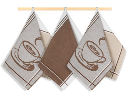 Kuchyňská utěrka 50x70cm espresso