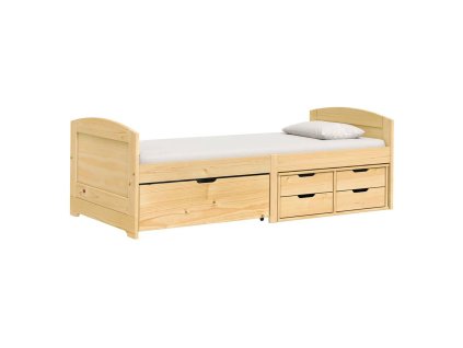 Jednolůžko se zásuvkami 8816 MARY lak