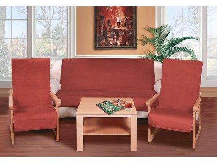 Přehoz na sedací soupravu Micro 3+1+1 terra