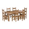 Jídelní stůl 178x92 + 6 židlí EL DORADO dub antik