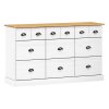 Komoda 6+3 zásuvky STANFORD bílý lak
