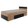 Multifunkční postel 90x200 COMBI dub Artisan/černá