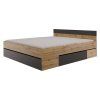 Multifunkční postel 180x200 COMBI dub Artisan/černá