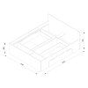 Dvoulůžko NEST 160x200 dub Artisan