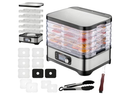 152895 gudo vykonna elektricka susicka potravin s 5 platy idealni pro zdrave mlsani vyrobu jerky ovocnych platku zeleninovych chipsu susenych bylinek i pamlsku pro domaci mazlicky