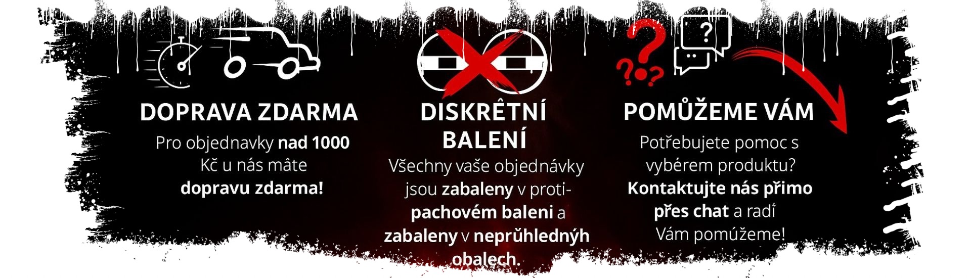 Výhody nákupu Underground OG – doprava zdarma nad 1000 Kč, diskrétní balení a zákaznická podpora.