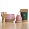 Matcha set s růžovou keramikou