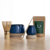 Matcha set s modrou keramikou