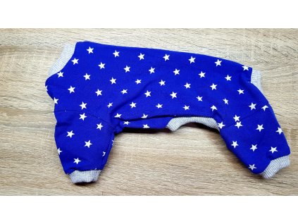 Overal lehký - Hvězdy na modré - UNI/pes