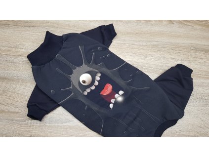 Overal teplákovina nepočesaná - Příšerák černý - UNI/pes
