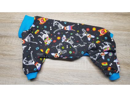 Overal teplákovina nepočesaná - Osík tyrkys - UNI/pes