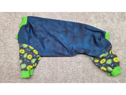 Overal lehký - Noční kytky - UNI/pes