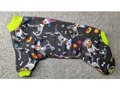 Overal teplákovina nepočesaná - Osík limetka - UNI/pes