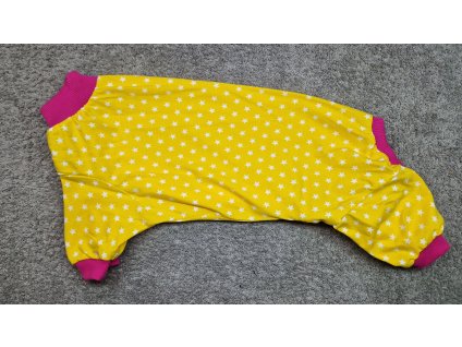 Overal lehký - Žluté hvězdy s růžovou - fena