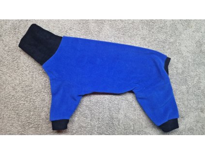 Overal teplý fleece - kr. modrá/černá - UNI/pes