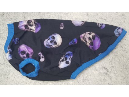 Tílko - Lebky modré - UNI/pes