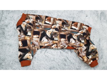 Overal lehký - Koně hlavy - UNI/pes