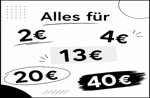 Alles für 2/4/13/20/40€