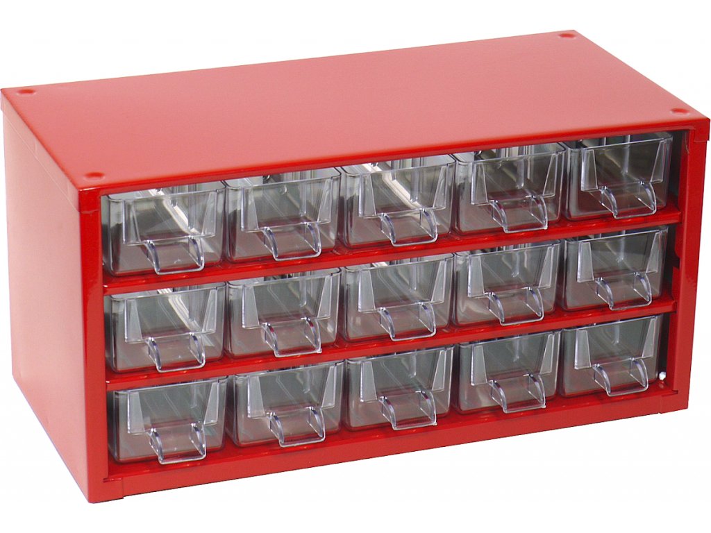 Kleinteilemagazin zur Wandmontage MINI 6740, rot