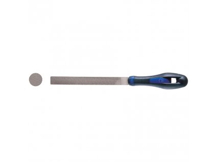 Flache Werkstattfeile 200 mm, mit ergonomischem Griff, 20 × 5 mm, Sek. 3