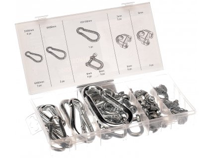 Karabiner- und Seilklemmenset 30 St.