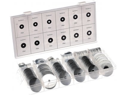 Stahl-Unterlegscheiben-Set 240 St.