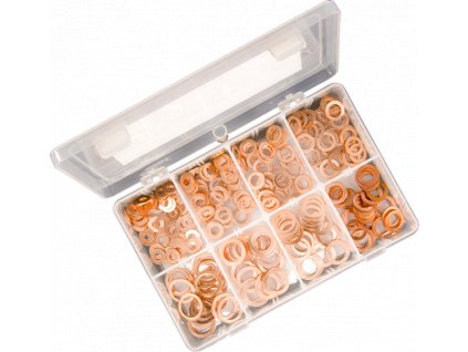 Set von Kupfer-Dichtringen