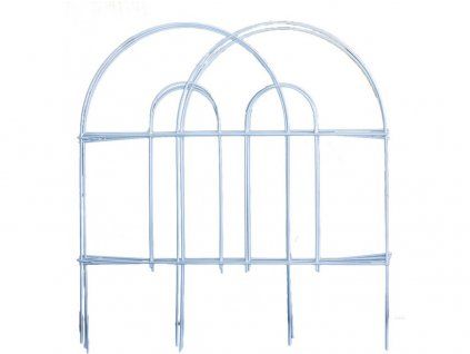 Gartenzaun 45 cmx3 m Metall/PH BÍ (7 Stück)