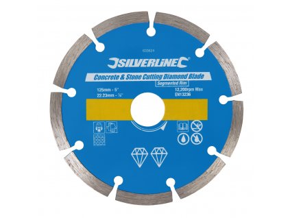 Segmentierte Diamanttrennscheibe 125 mm Silverline