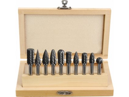 Hartmetall-Fräsersatz 10 St.