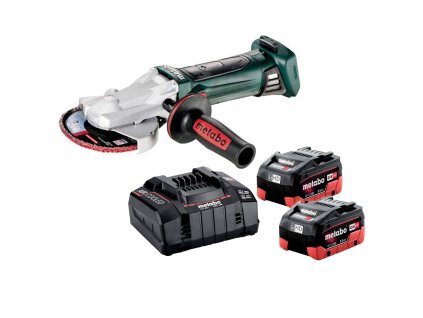 Metabo Akku-Winkelschleifer, Ladegerät, 2-teiliger Schläger -Garnitur