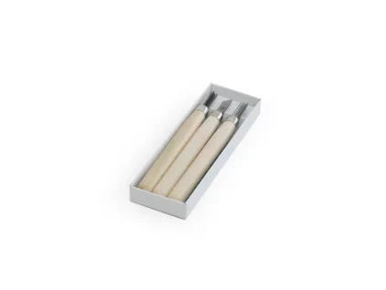 MARUICHI C-3 Mini-Schnitzbeitel-Set mit Holzgriff – 3-teilig