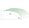 Radiusfräser, konkav, mit Lager 50,8 × 14