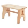 Hocker 38 × 19 × 21 cm, Tragkraft 100 kg Zirbe
