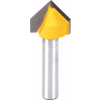 Fräser für "V"-Nut 19 × 15,8/8 mm (90°)