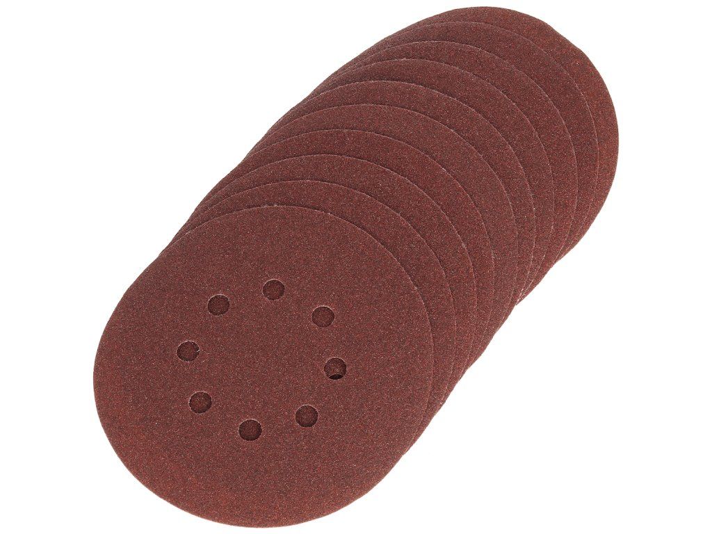 Brusný disk SZ 150 mm P80 8 děr - 10 ks Silverline 783148