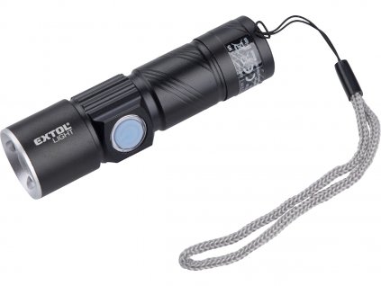 Svítilna 150 lm, zoom, USB nabíjení, XPE 3W LED