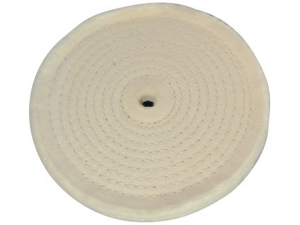 Spirálově sešitý bavlněný leštící kotouč 150 × 16 mm Silverline