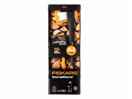 Set FISKARS na štípání dřeva sekera X21 + sapina XA2 1025438