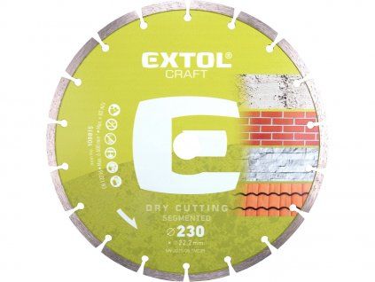 Diamantový řezný kotouč segmentový 230 × 22,2 × 2,8 mm EXTOL CRAFT