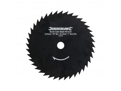 Nůž ke křovinořezu 254 × 25,4 mm 40z Silverline