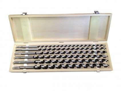 Vrtáky hadovité do dřeva, sada 6 ks, 10 - 20 × 460 mm
