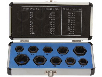 Sada nástavců na poškozené šrouby UNIHEX
