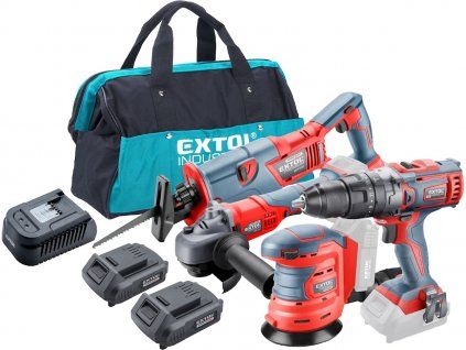 Sada aku nářadí 20 V – 7 ks v tašce, SHARE20V systém EXTOL PREMIUM
